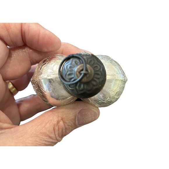 Vintage Kugel? Heart-Shaped Crackled Mercury Glass Ornament 3 inch - Picture 3 of 5